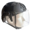 V3COOGOGEAR Tactical Airsoft Paintball PJ Type Fast Helmet with Face Shield Visor Goggles Side Rail & NVG Mount (BLACK) - Image 7